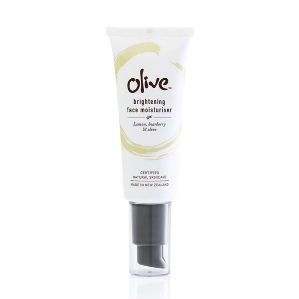crema hidratante facial iluminadora de oliva