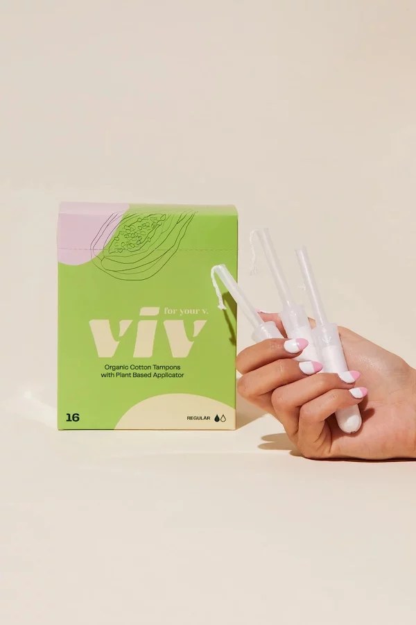 a box of viv tampons, best available tampons