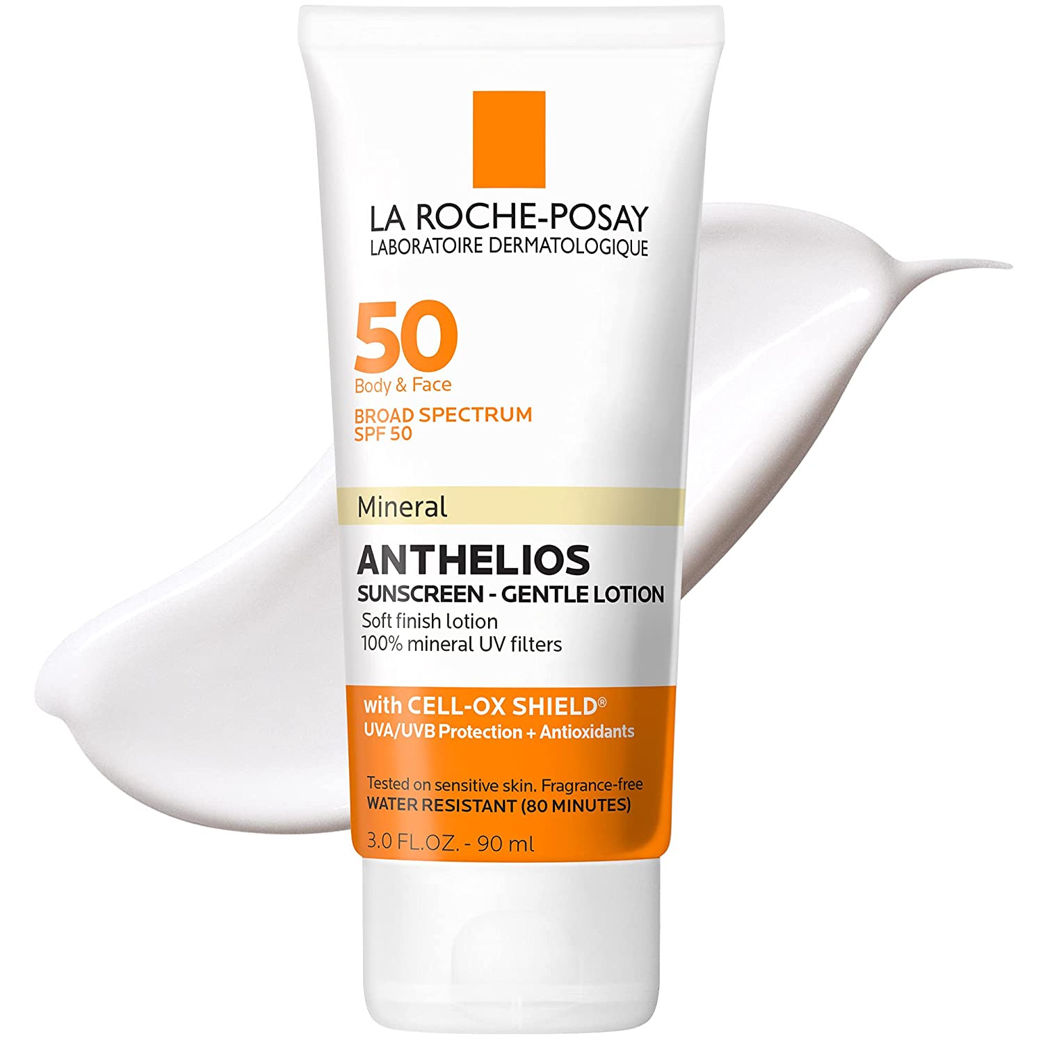 La Roche-Posay Anthelios Mineral Sunscreen Gentle Lotion Broad Spectrum SPF 50, Face and Body