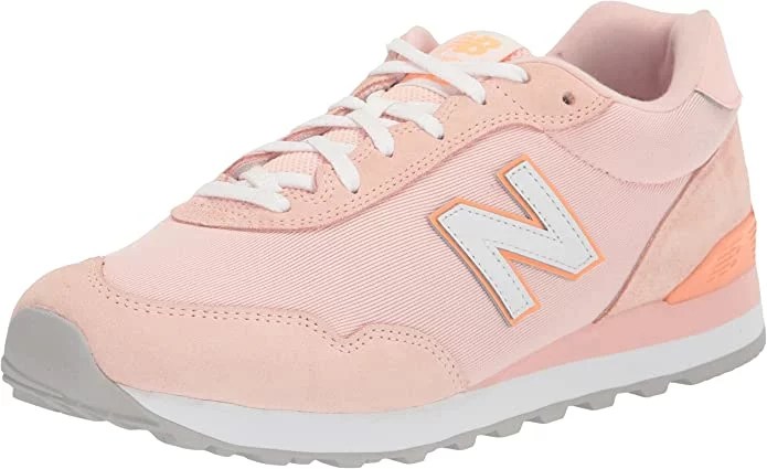 a pink pair of new balance 515 shoes