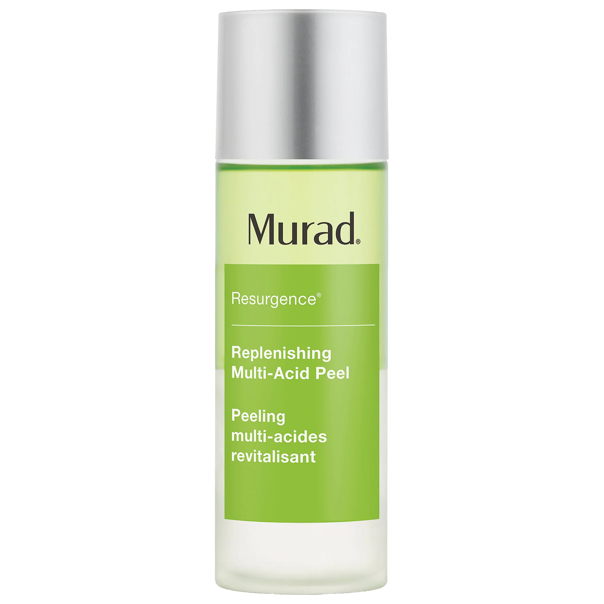 A bottle of Murad peel exfoliator for sensitive skin