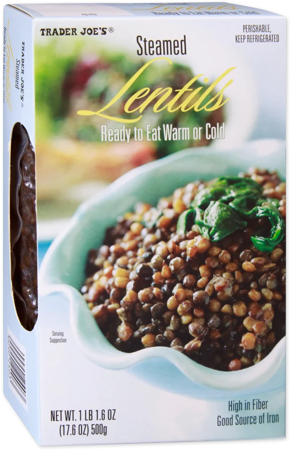 steamed lentils