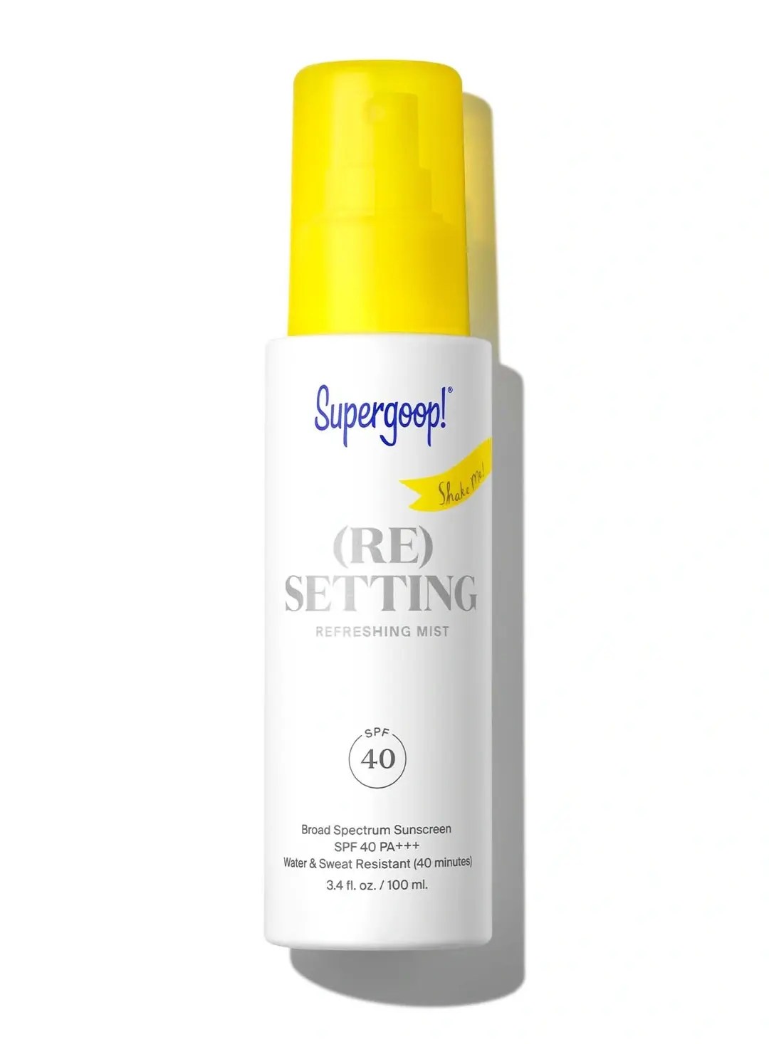 supergoop setting spray, sunscreen spray for face