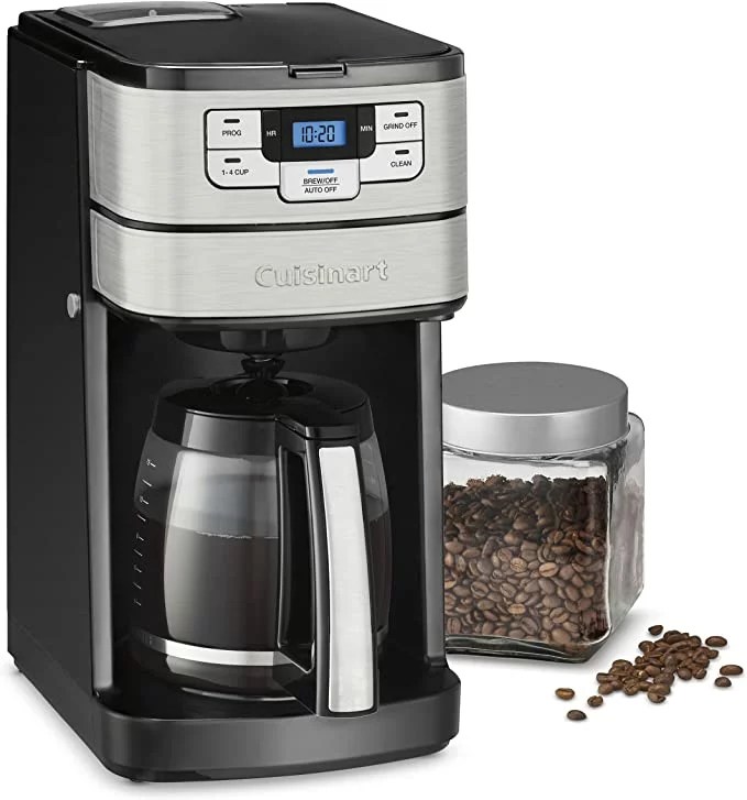 PowerXL Grind & Go, Automatic Single Serve Coffee Maker with Grinder  Built-in and 16 oz. Travel Mug, Single Cup Drip Coffee Machine, Stainless  Steel