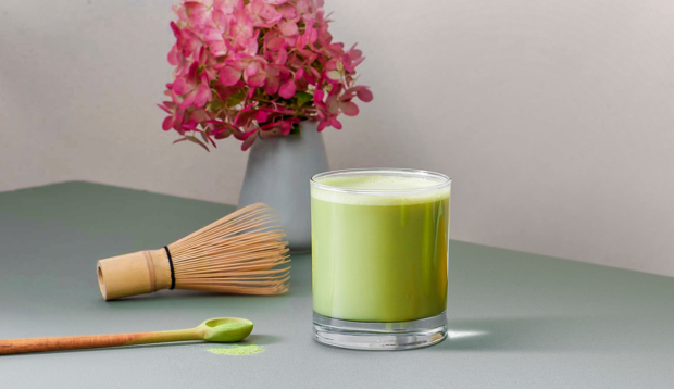 This Matcha-Infused Green Juice Is Packed with L-Theanine, Which Helps Reduce Stress and Keep Your...