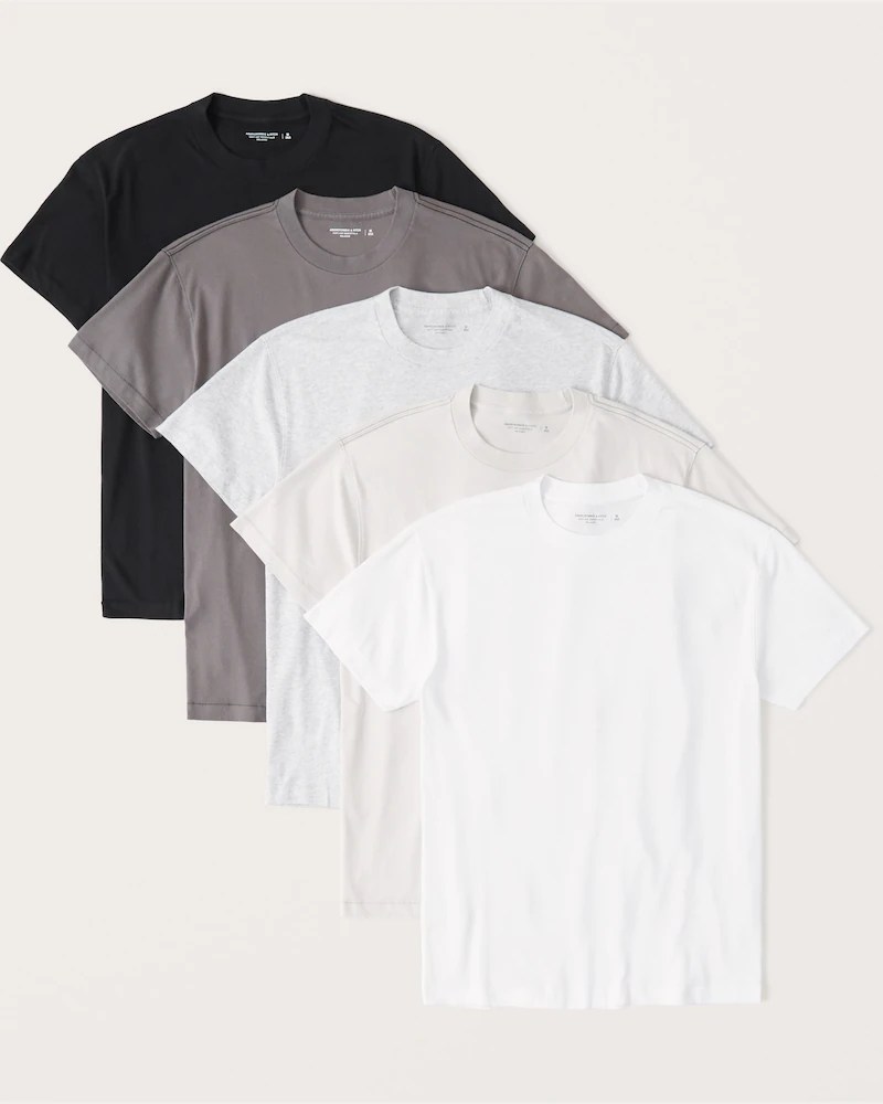 abercrombie essential tees 5-pack, one of the best gifts for teen boys