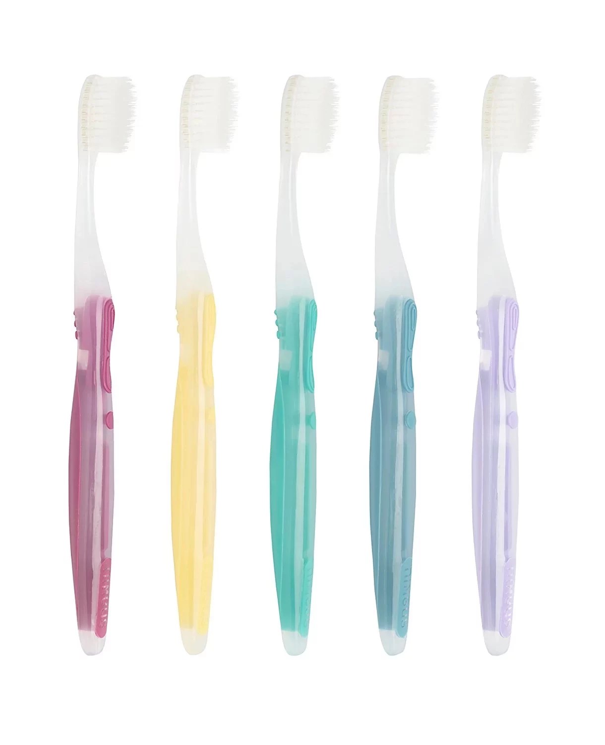 A five pack of nimbus soft toothbrushes