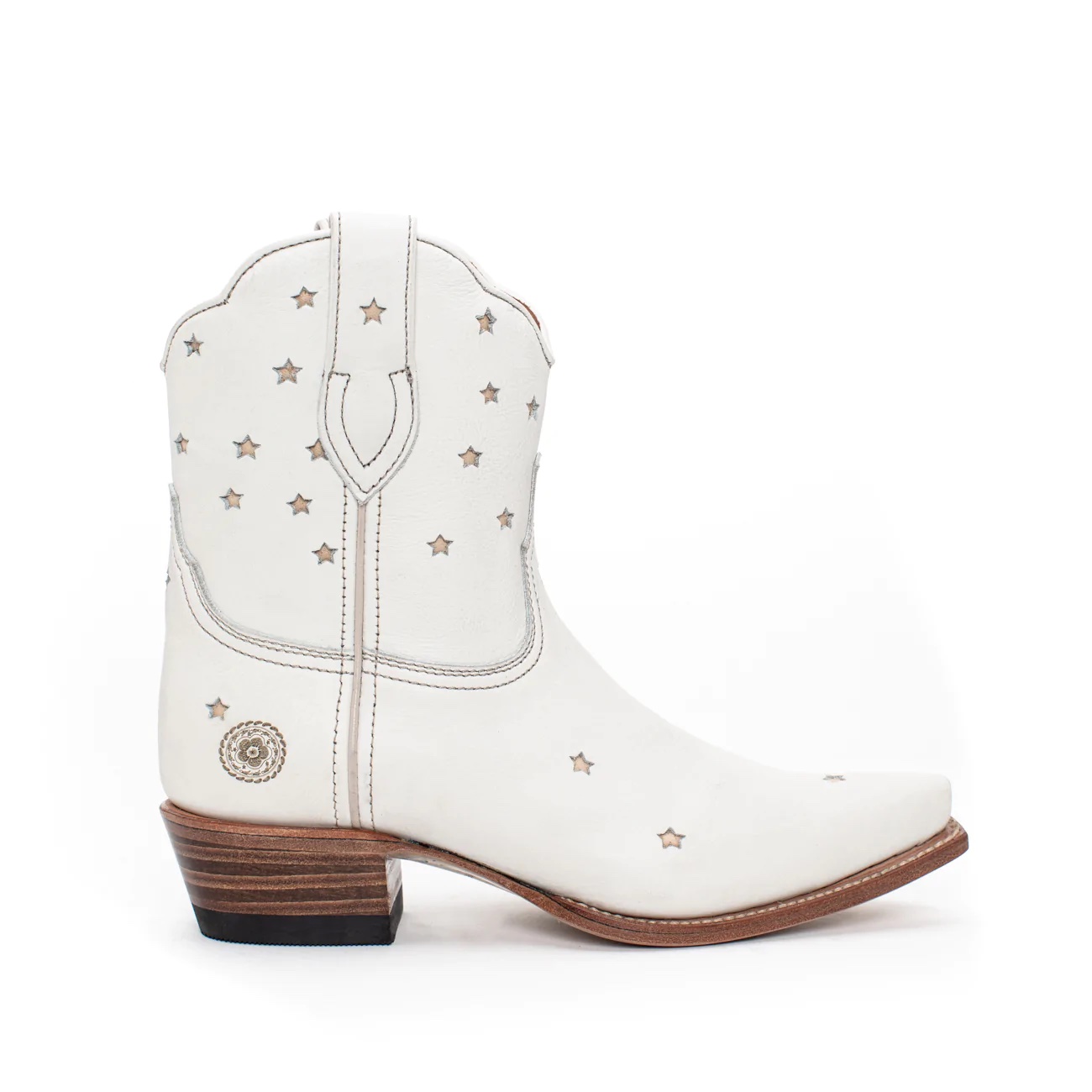 Ranch road presidio short western boots with stars