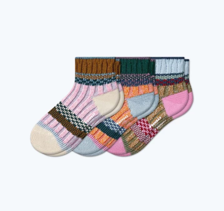 Bombas, Merino Wool Sweater Quarter Sock 3-Pack