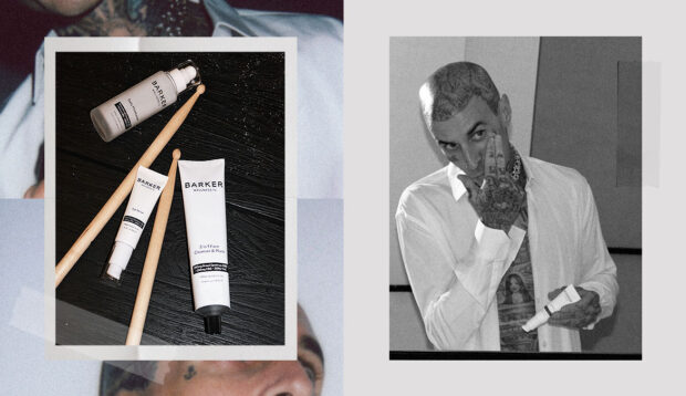 Travis Barker on His New CBD-Infused Skin-Care Line, Meditation, and What Product He Loves Now...