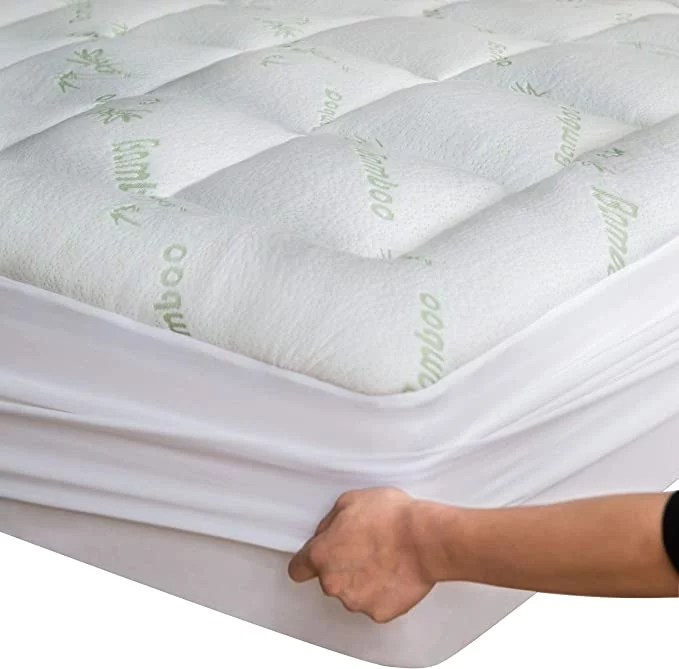 Made with cooling bamboo, this Niagara Sleep Solution is one of the best mattress toppers for hip pain.