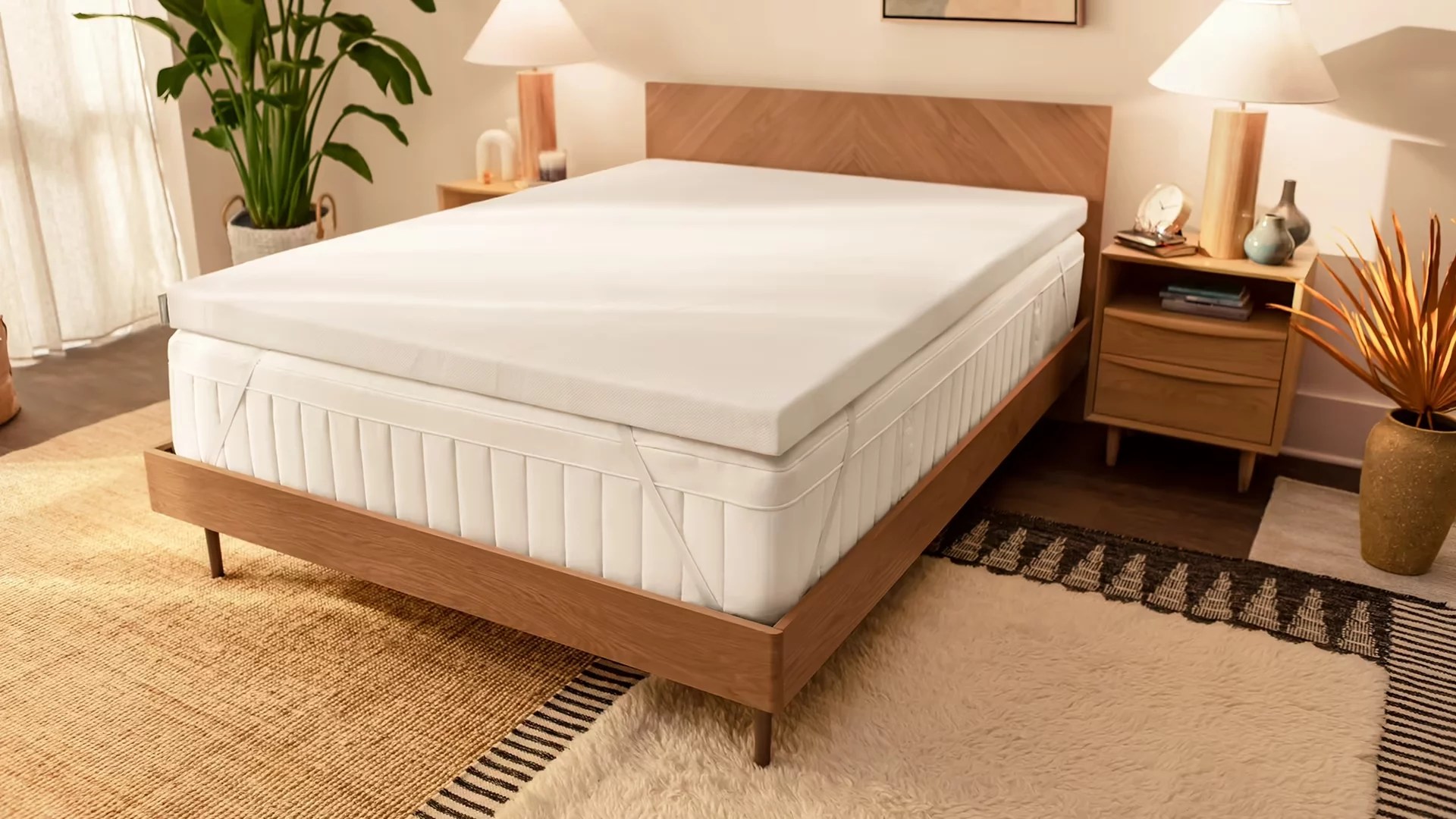 Made with memory foam and a cooling technology, this Tempur-Pedic option is one of the best mattress toppers for hip pain.