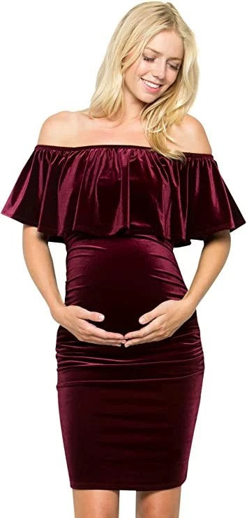 My Bump, Velvet Maternity Dress