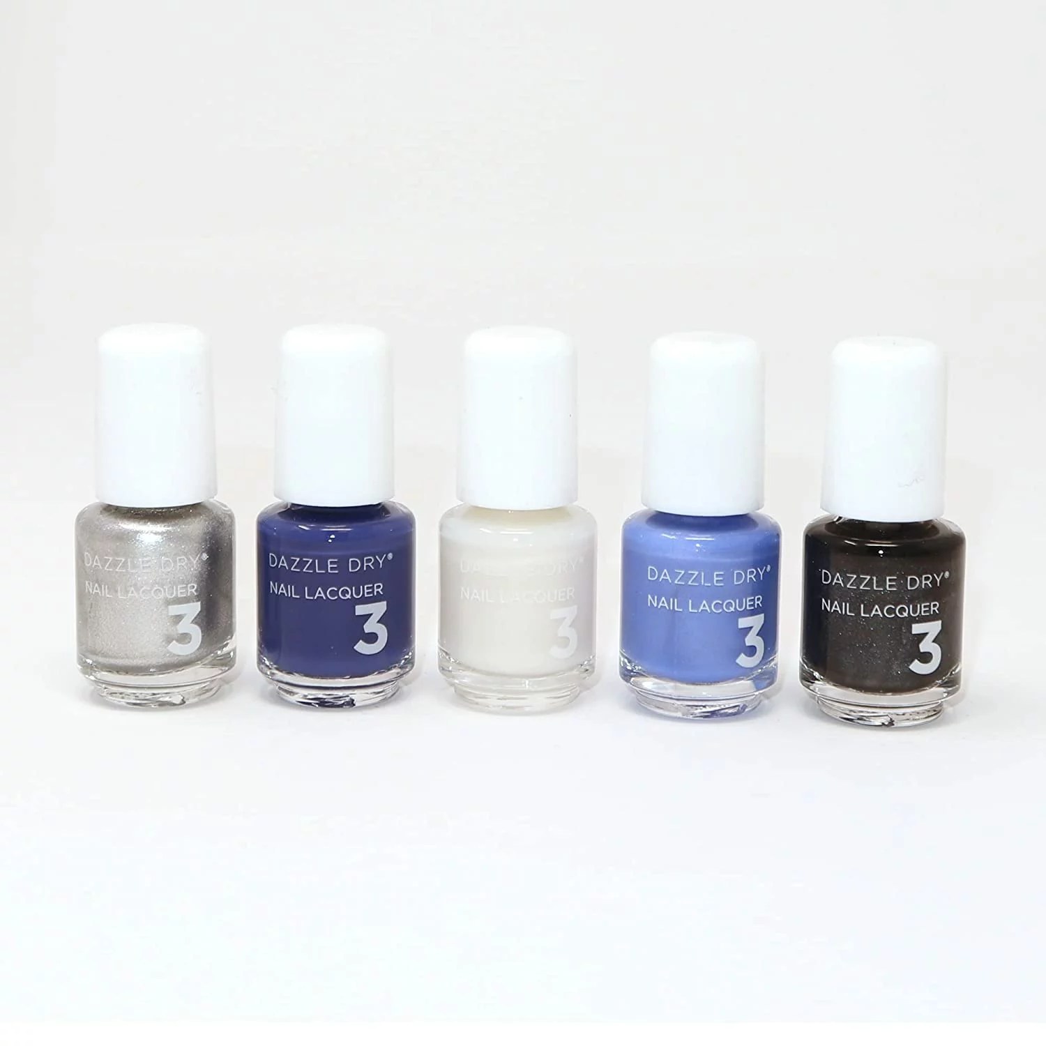 A set of five mini Dazzle Dry nail polishes.
