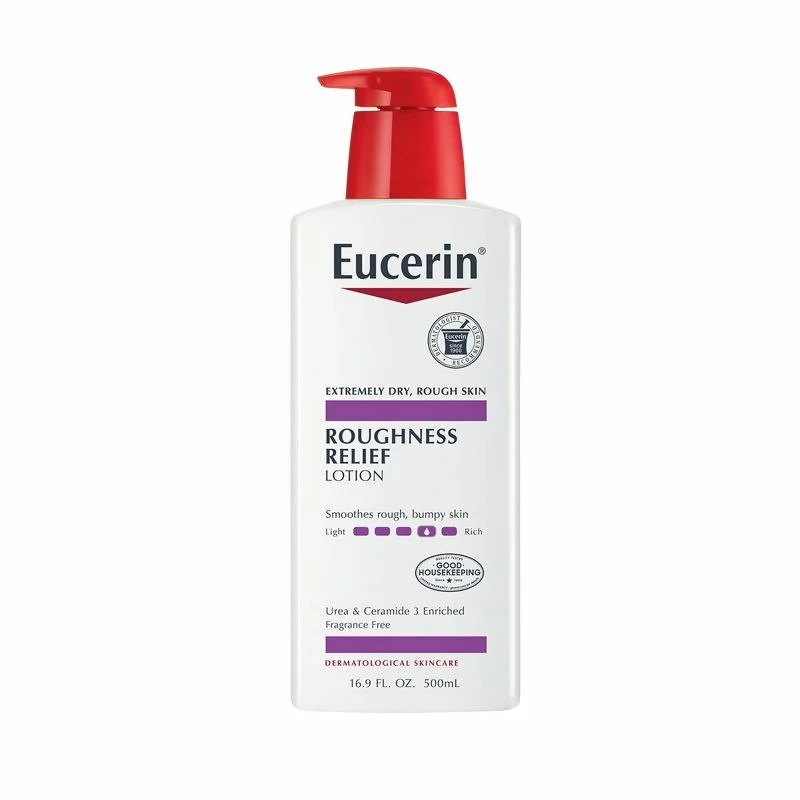 A bottle of Eucerin lotion.