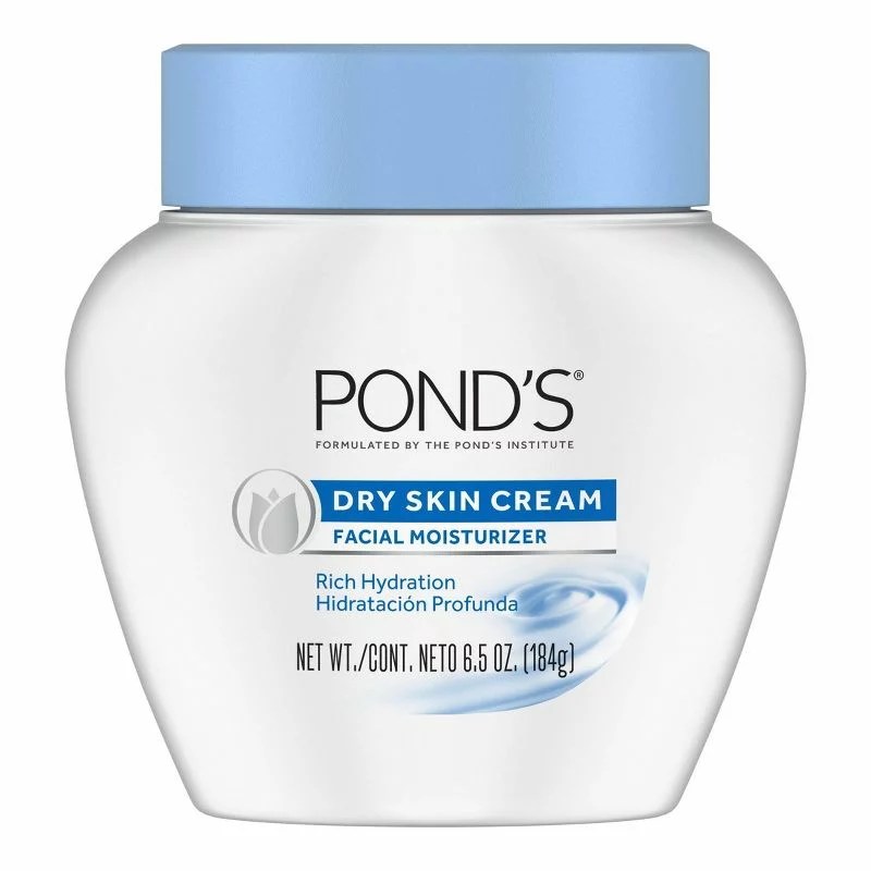 A white tub of Pond's Dry Skin Cream.