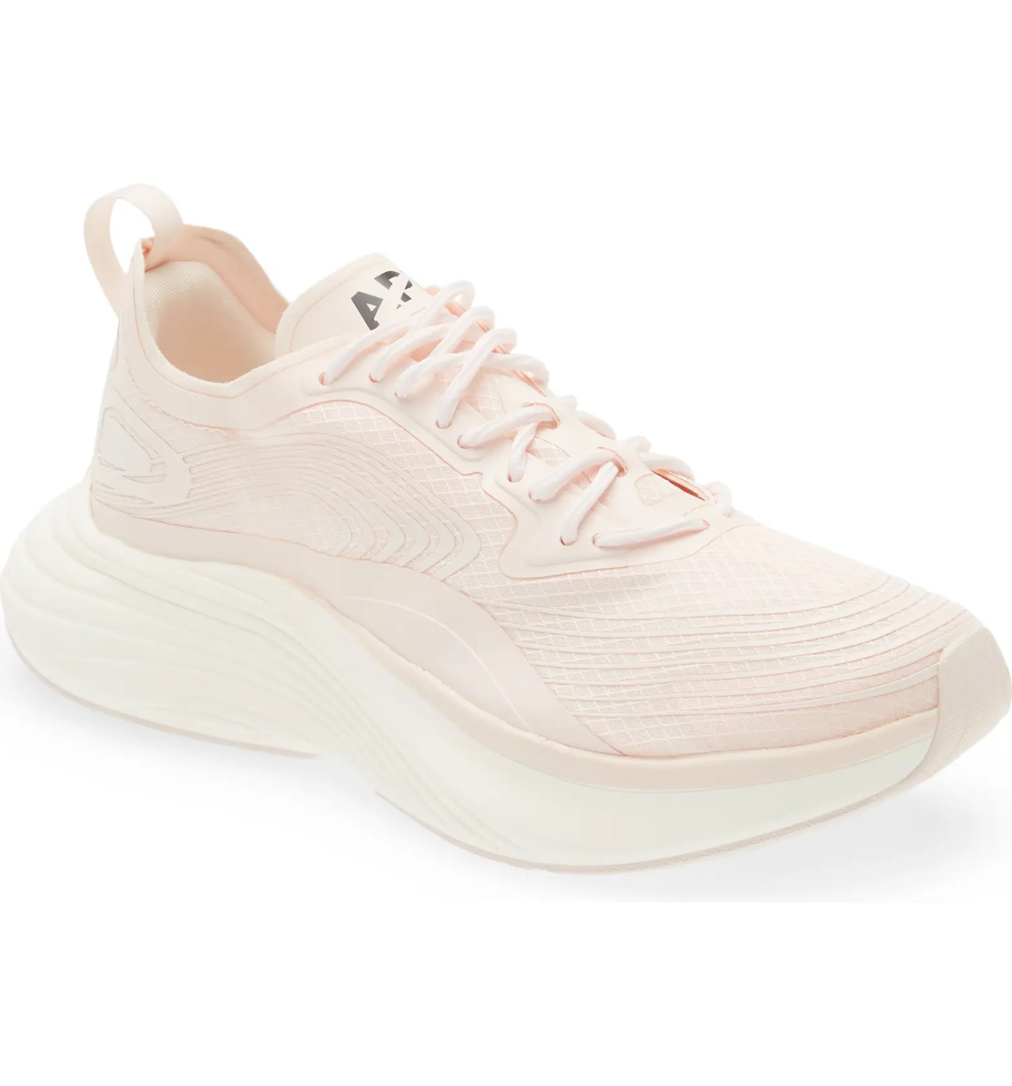 apl streamline running shoe in beige from the nordstrom sneaker sale on a white background