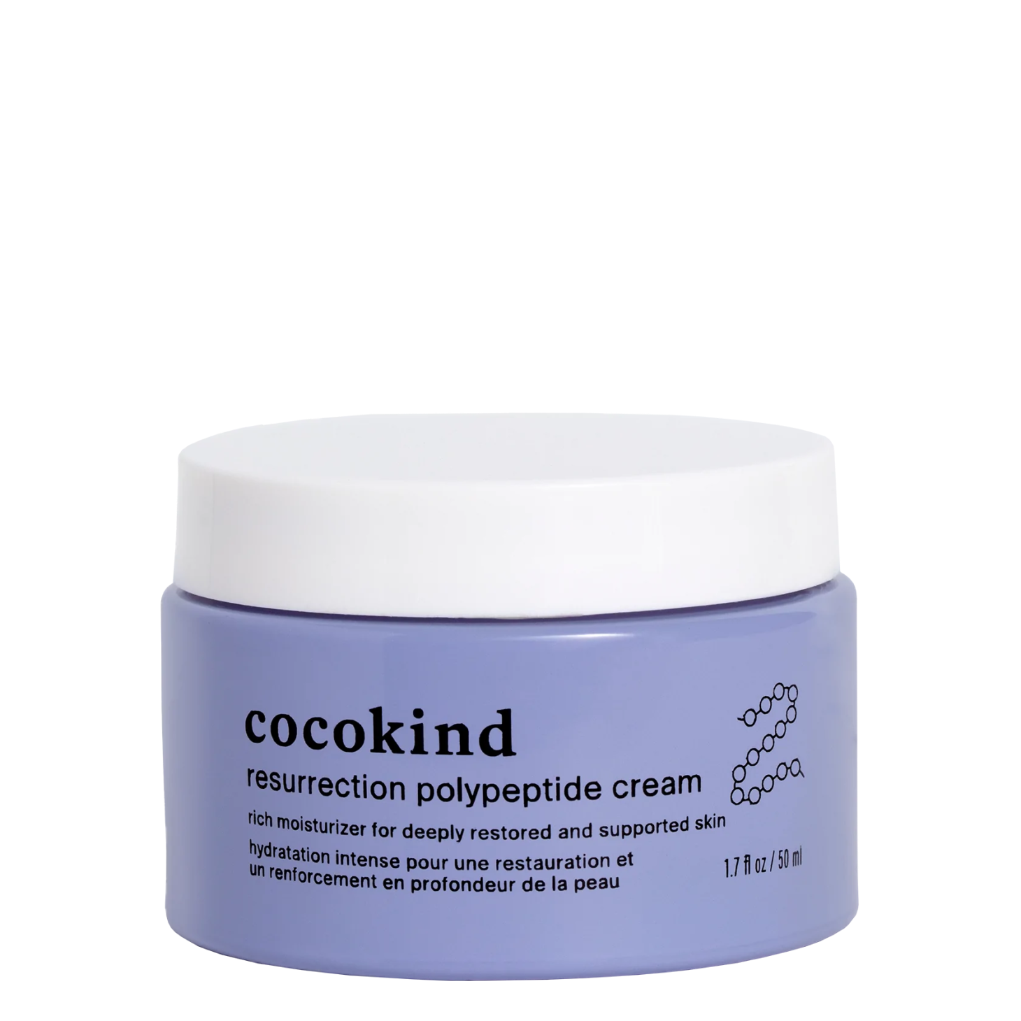 cocokind polypeptide cream on a white background