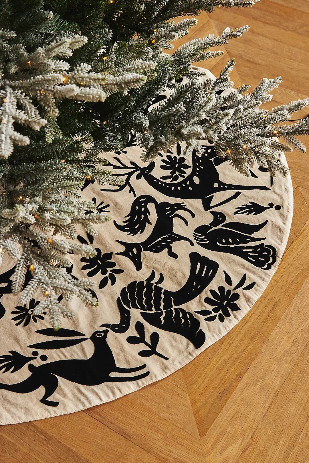 embroidered tree skirt from the anthropologie black friday sale