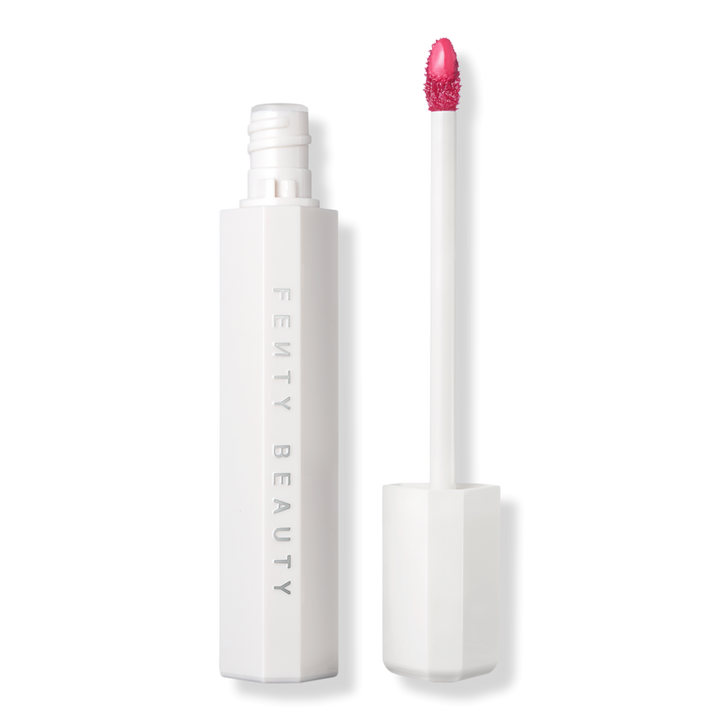 fenty beauty poutsicle lip stain in mai type on a white background for the i'm cold makeup look