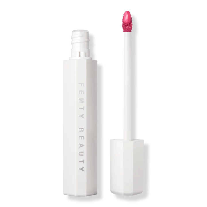 fenty beauty poutsicle lip stain in mai type on a white background for the i'm cold makeup look