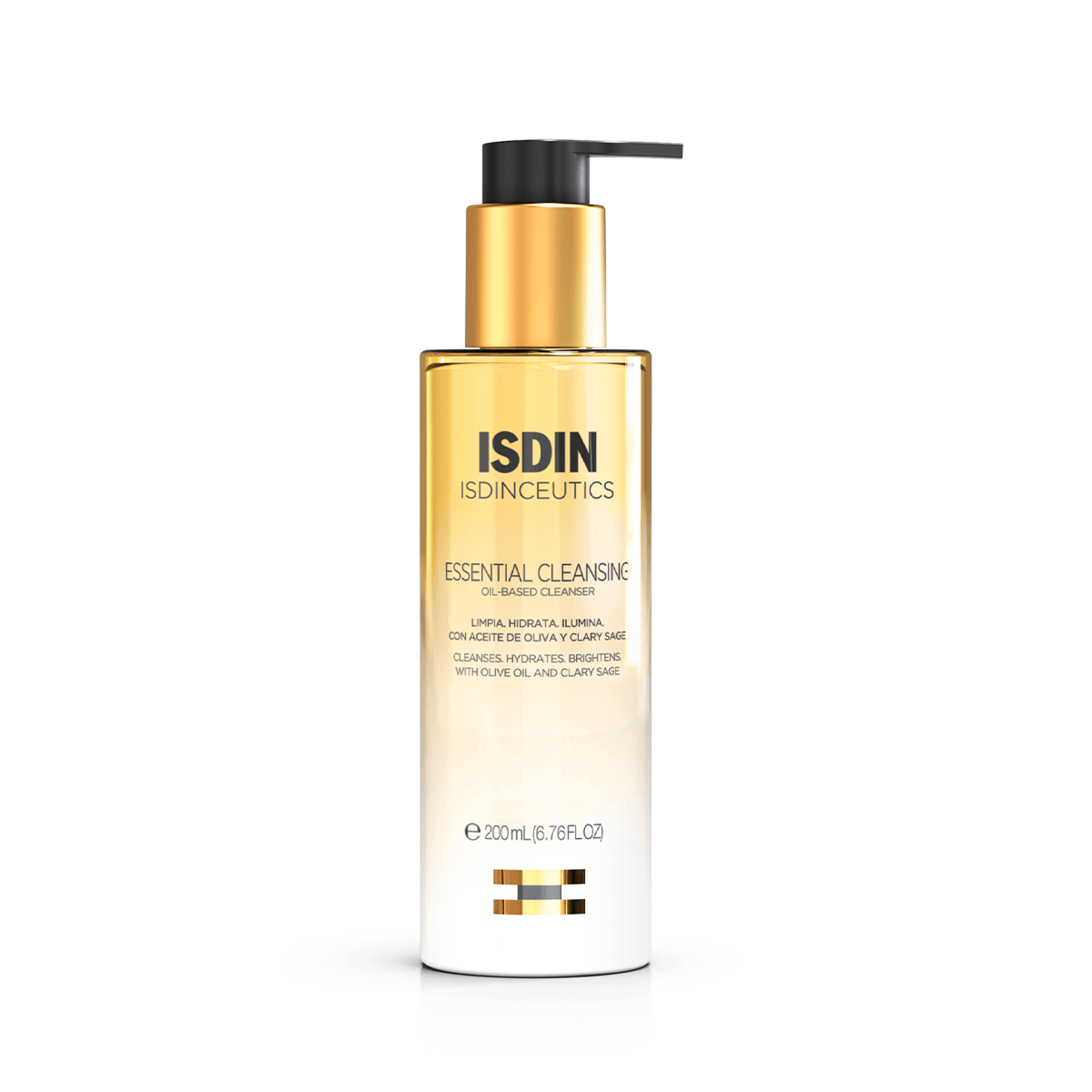 bottle of the isdin cleanser on a white background for the isdin black friday sale