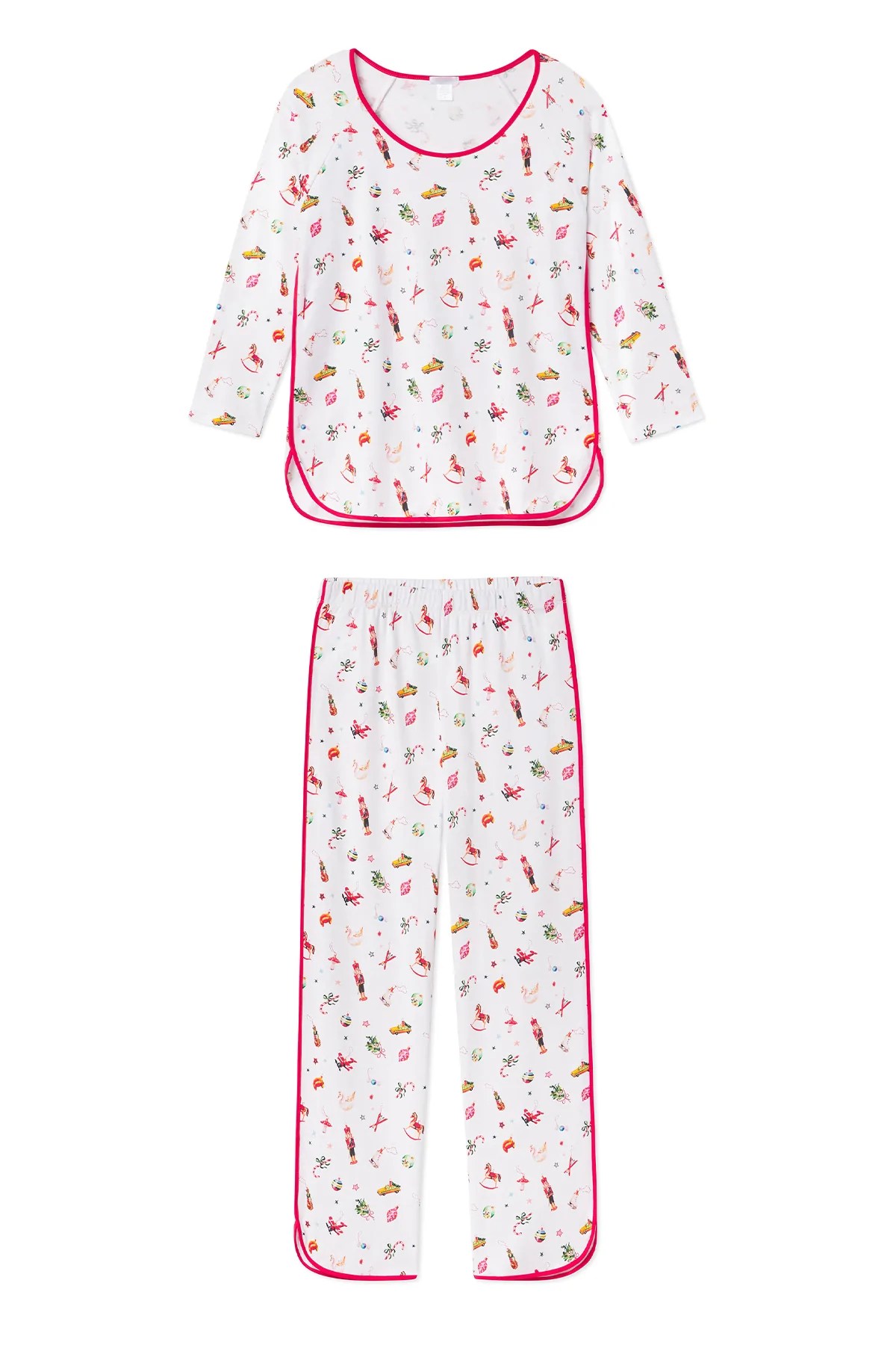 ornaments pants pajama set from the lake black friday sale on a white background