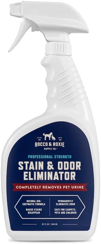 A stain- and odor-eliminator from Rocco and Roxie
