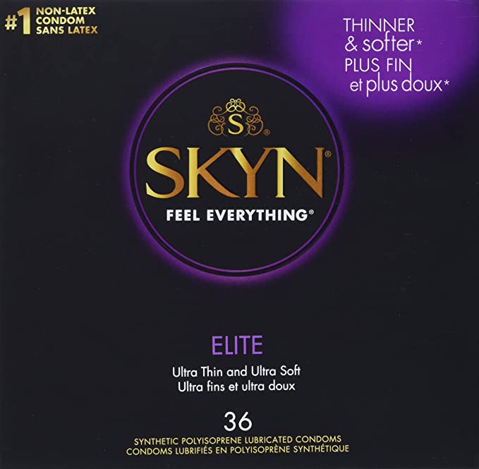 Made of polyisoprene, this non-latex option from SKYN is part of this guide to condoms.