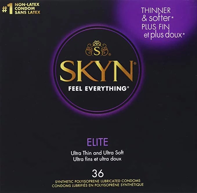 Made of polyisoprene, this non-latex option from SKYN is part of this guide to condoms.