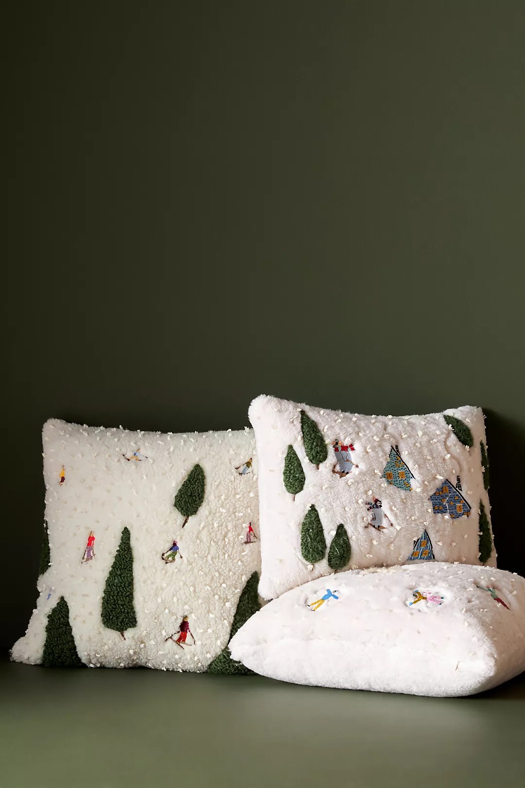 snow day pillows from the anthropologie black friday sale