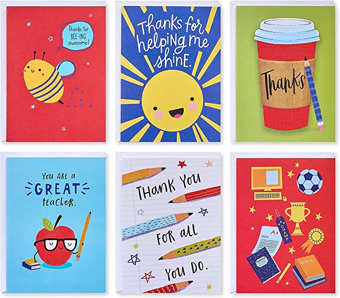 American Greetings Teacher Thank You Cards With Envelopes