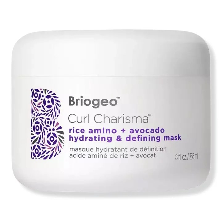 Briogeo Curl Charisma Rice Amino Avocado Hydrating Defining Hair Mask for Curly
