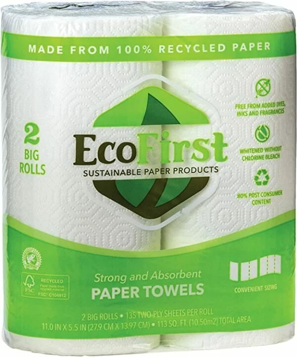 EcoFirst Recycled Paper Towels