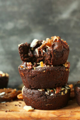 Desserts avec brownies aux haricots noirs au magnésium