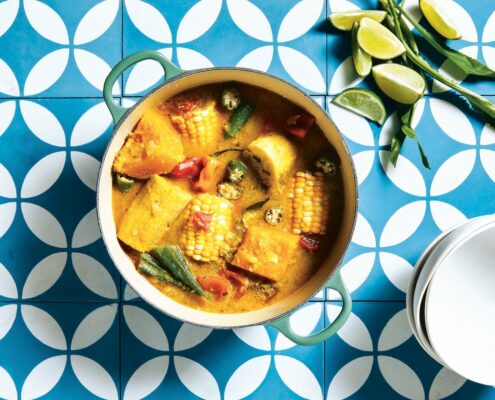 This Dietitian’s Cozy Coconut Milk and Vegetable Stew Recipe Is a Goldmine of Gut Health...