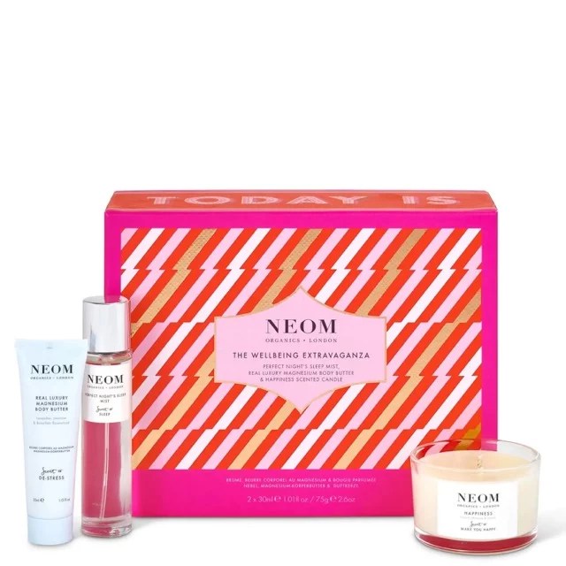 A Dermstore gift set in a pink box.