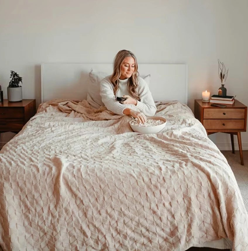 This Ginormous Blanket Is Bigger Than a King-Sized Duvet | Well+Good