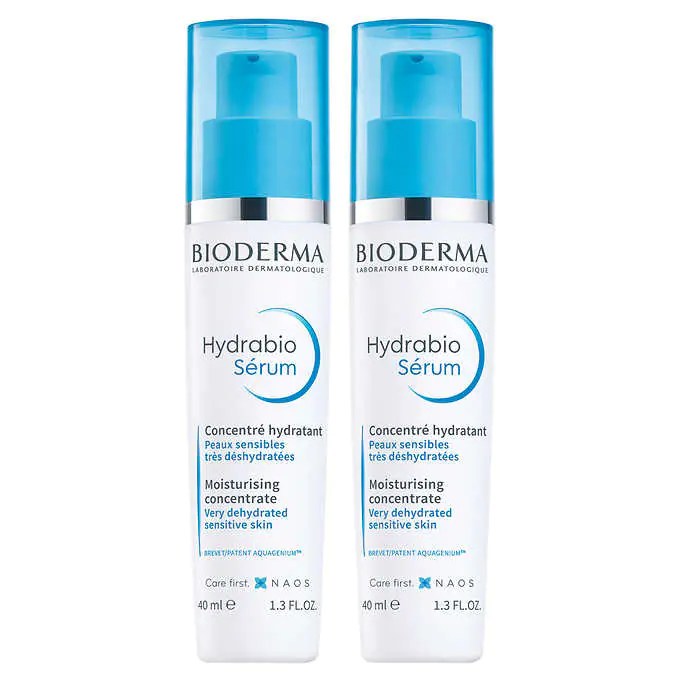 hydrabio serums from costco on a white background