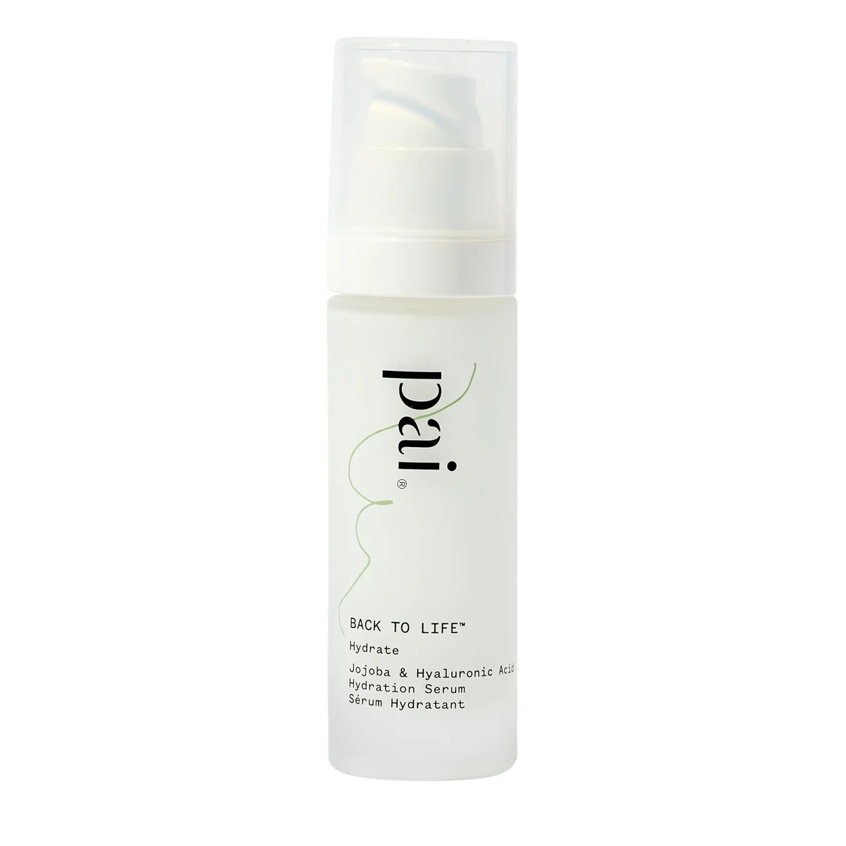 pai back to life serum on a white background