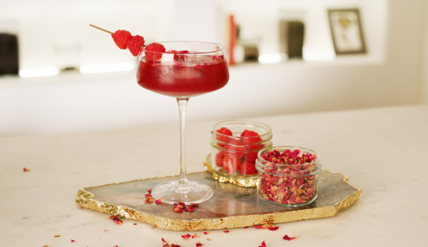 Unwind With This Magnesium-Rich Raspberry Rose Mocktail Recipe That Boosts Relaxation With Every Sip
