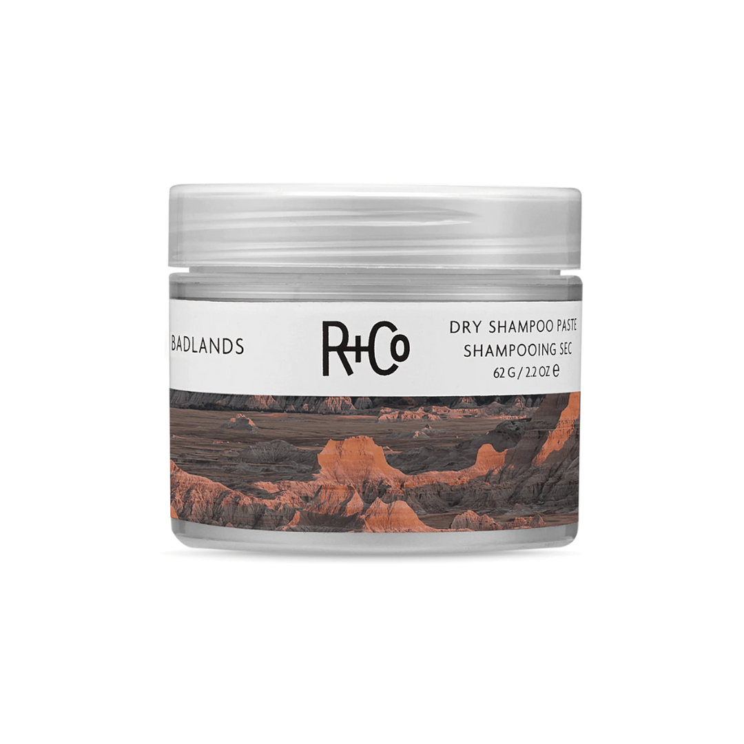 r+co dry shampoo paste on a white background