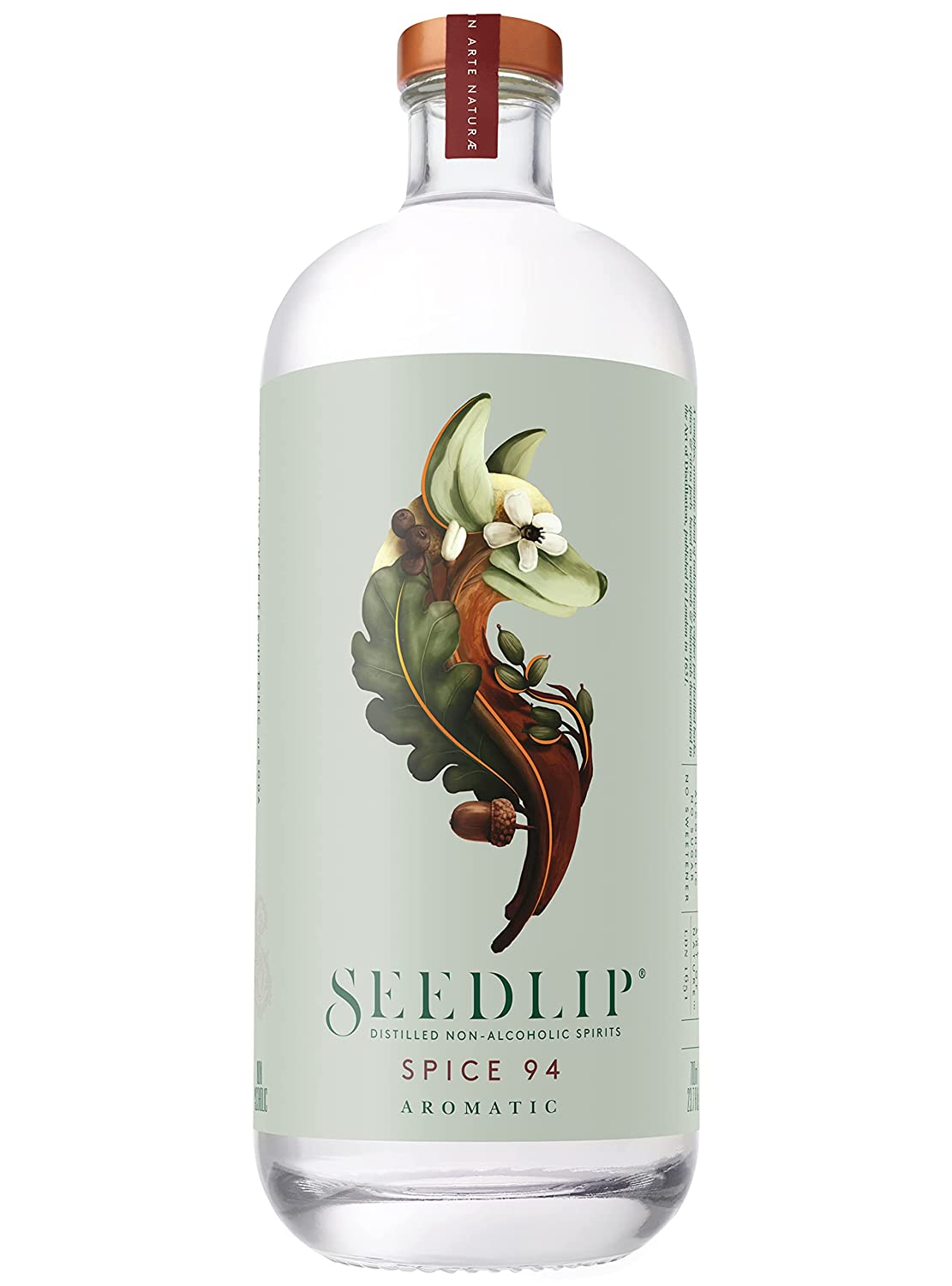 clear bottle of seedlip