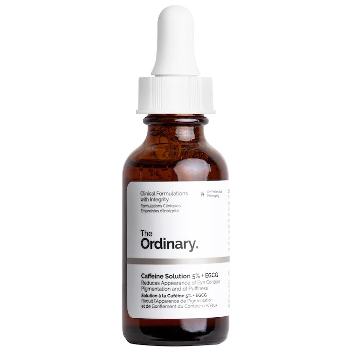 the ordinary caffeine eye solution on a white background