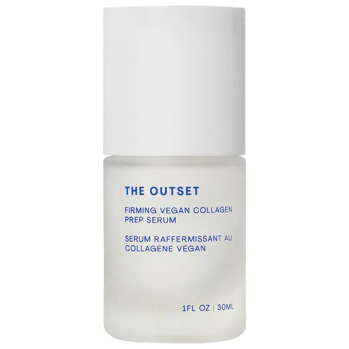 the outset vegan collagen serum to prep skin for winter makeup on a white background