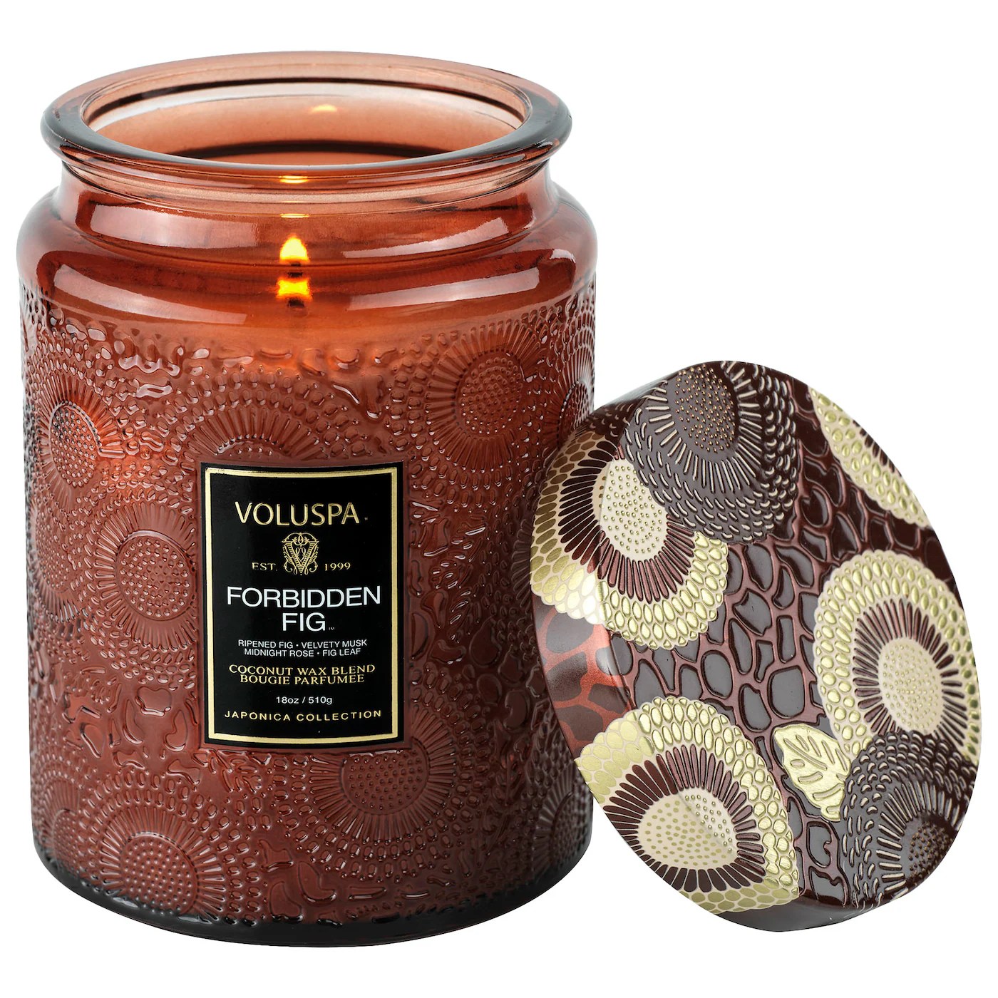 a voluspa forbidden fig long-lasting candle