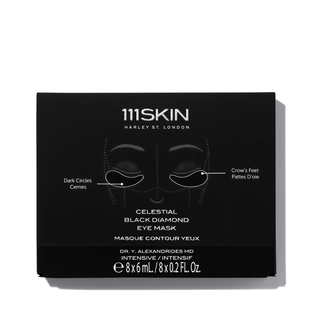A box of 111Skin Celestial Black Diamond Eye Masks.