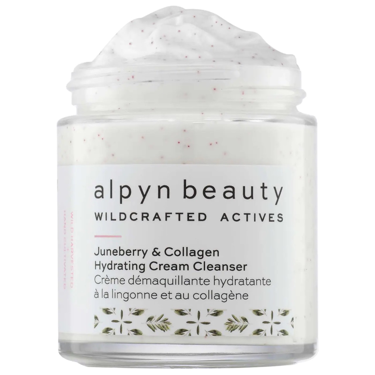 A jar of Alpyn Beauty Juneberry & Collagen Hydrating Cold Cream Cleanser.