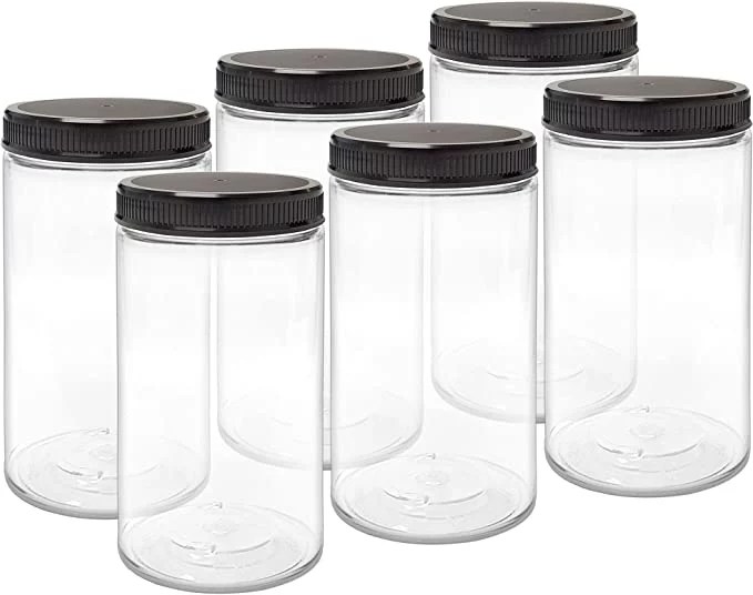 Ijdeals Clear Plastic Jars With Lids
