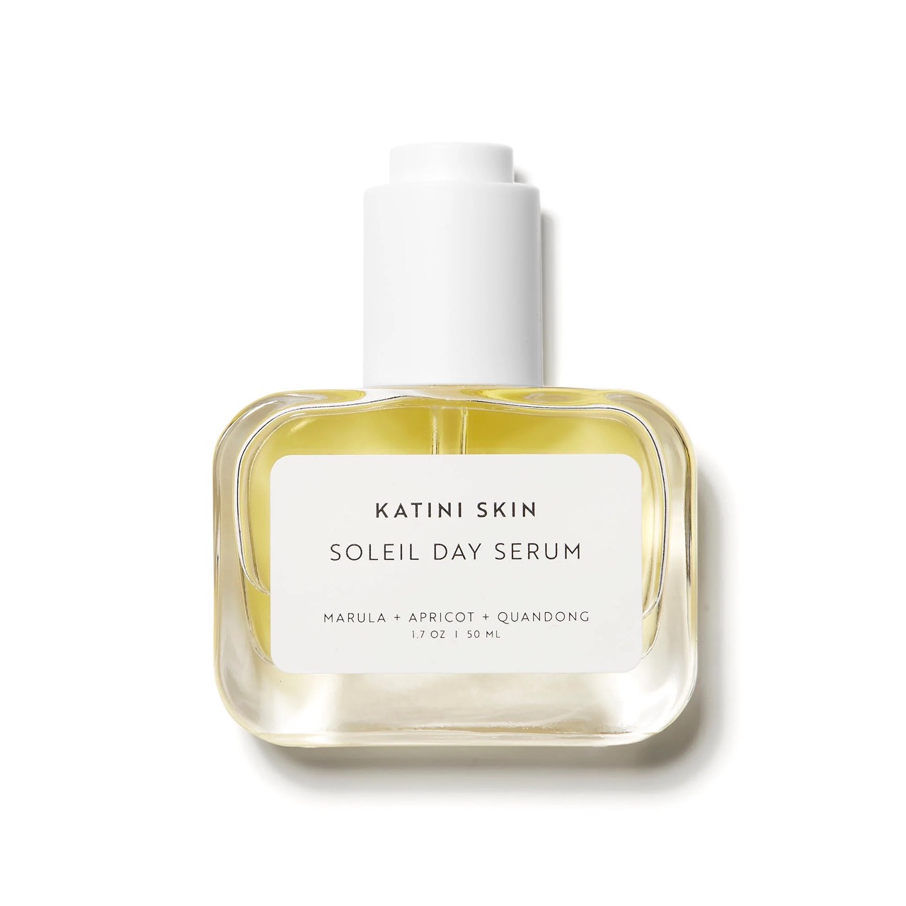 A bottle of the Katini Skin Soleil Day Serum.